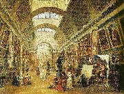 Hubert Robert Die Grand Galerie des Louvre Sweden oil painting artist